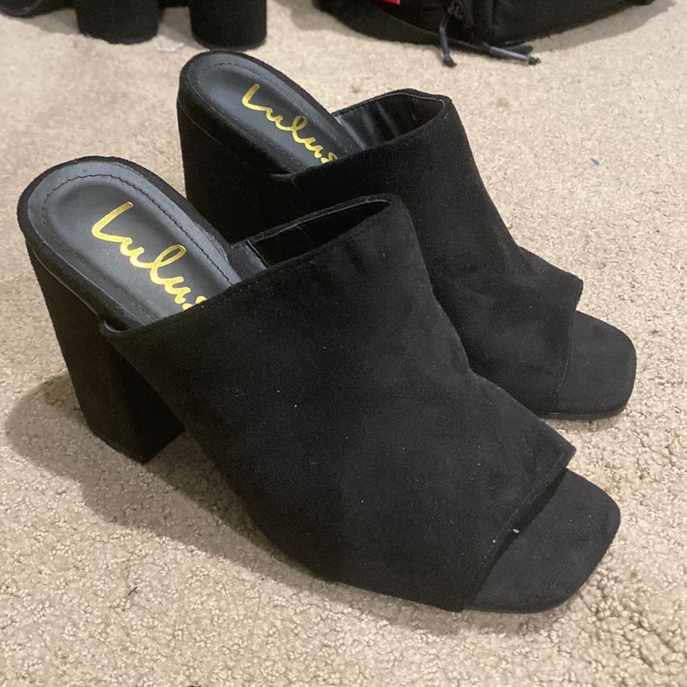 Lulus Suede Heeled Mule